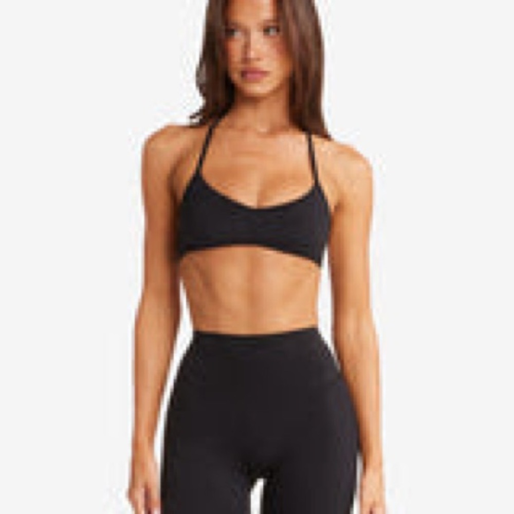 Crop Shop Boutique Black Sports Bra Intimates